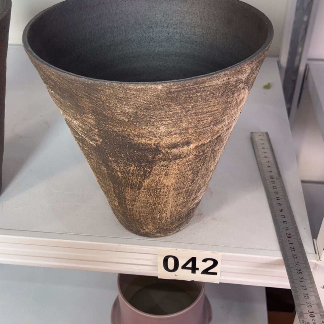 开***奥景德镇手工花盆有孔