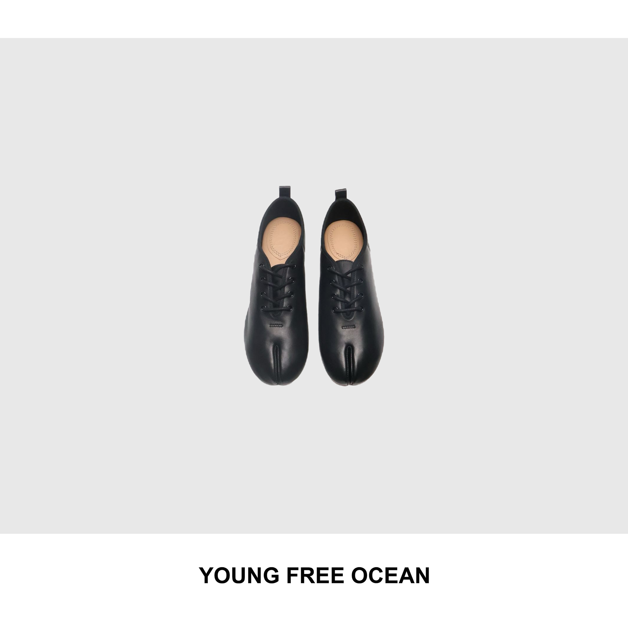 YOUNG FREE OCEAN2025秋冬款 小羊皮系带分指鞋