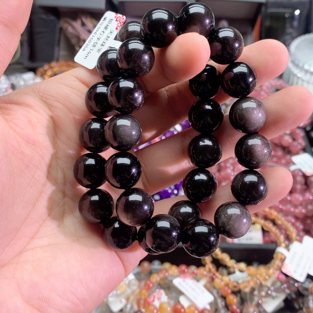 水晶手链未镶嵌银耀石14