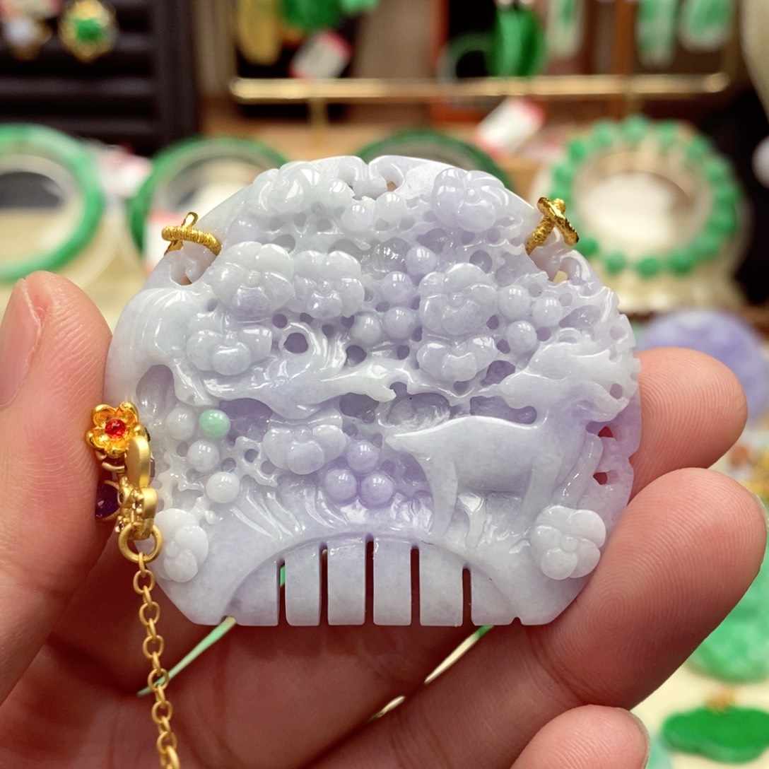 颈饰未镶嵌翡翠翡翠吊坠