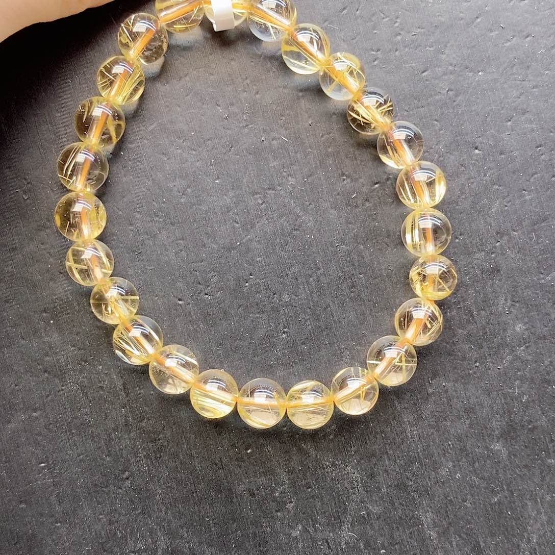 水晶手链未镶嵌3金发7mm