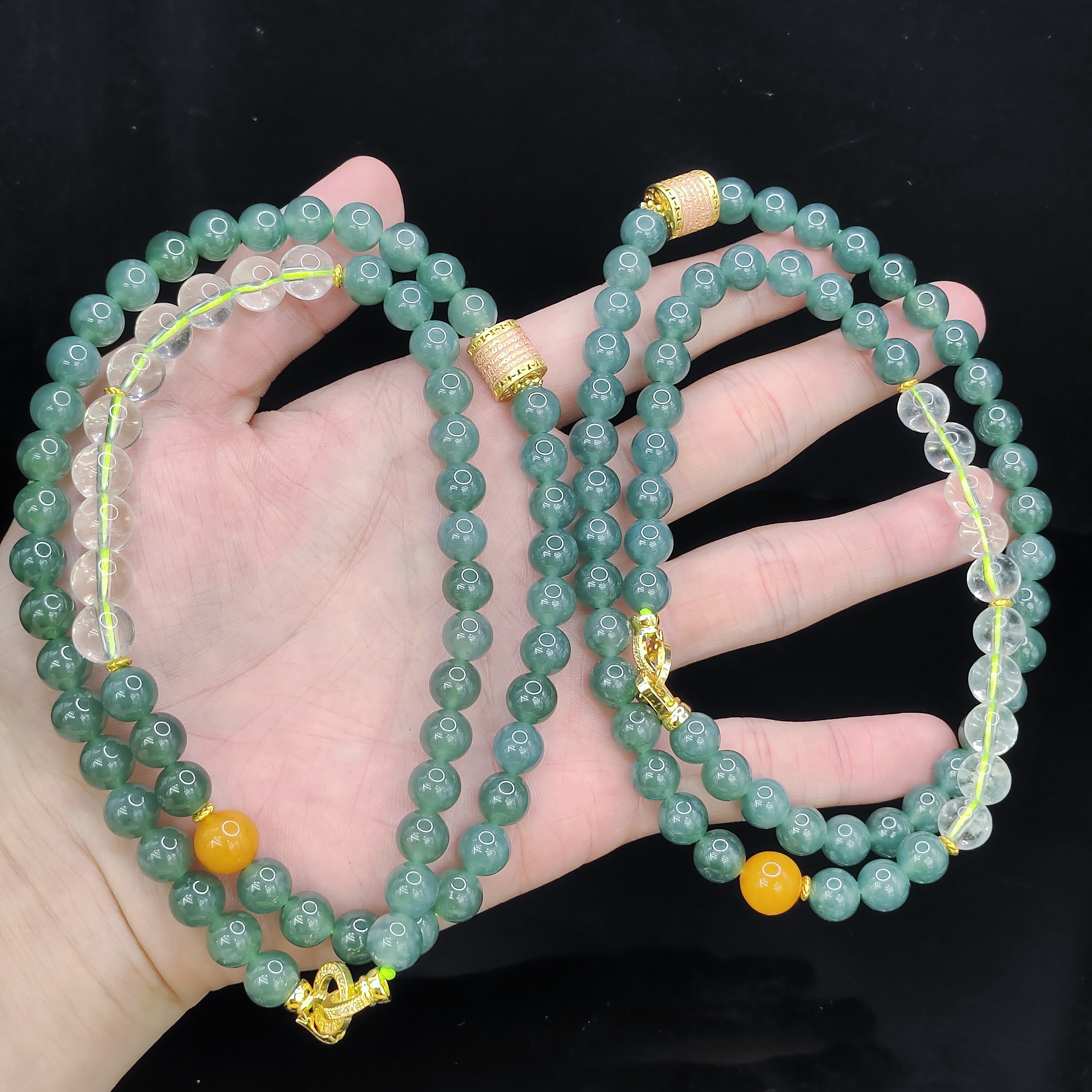 【李想精选】翡翠DIY公主链A1【多样性发其一】约7mm+