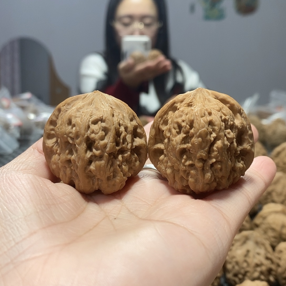 桃核吊坠平谷凹底40