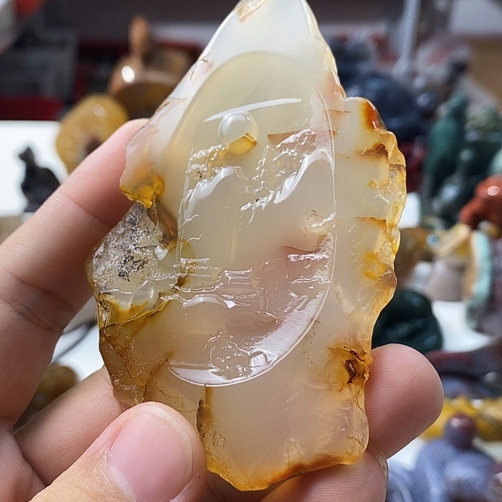 未镶嵌颈饰玛瑙/玉髓