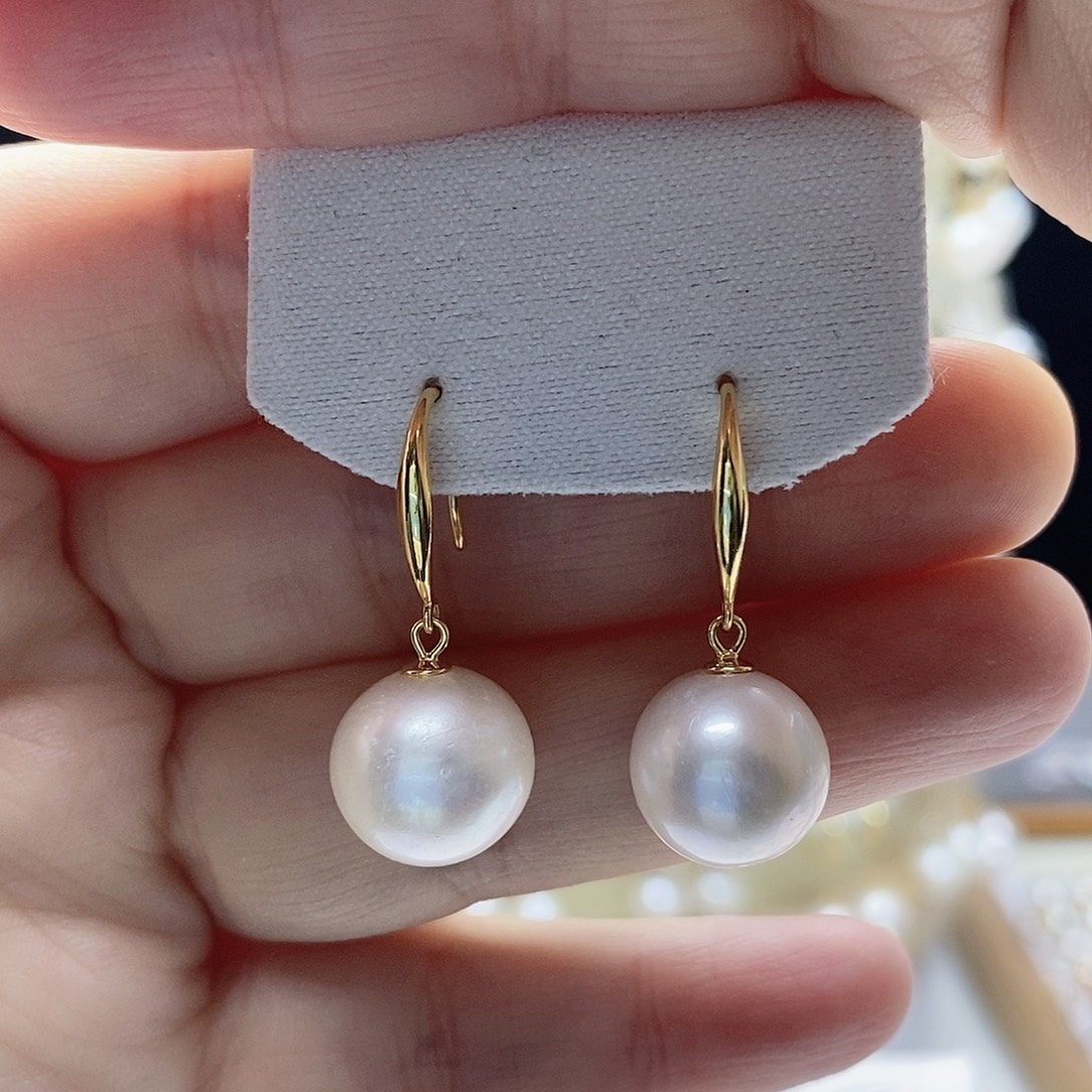 耳饰淡水珍珠银S925镶嵌