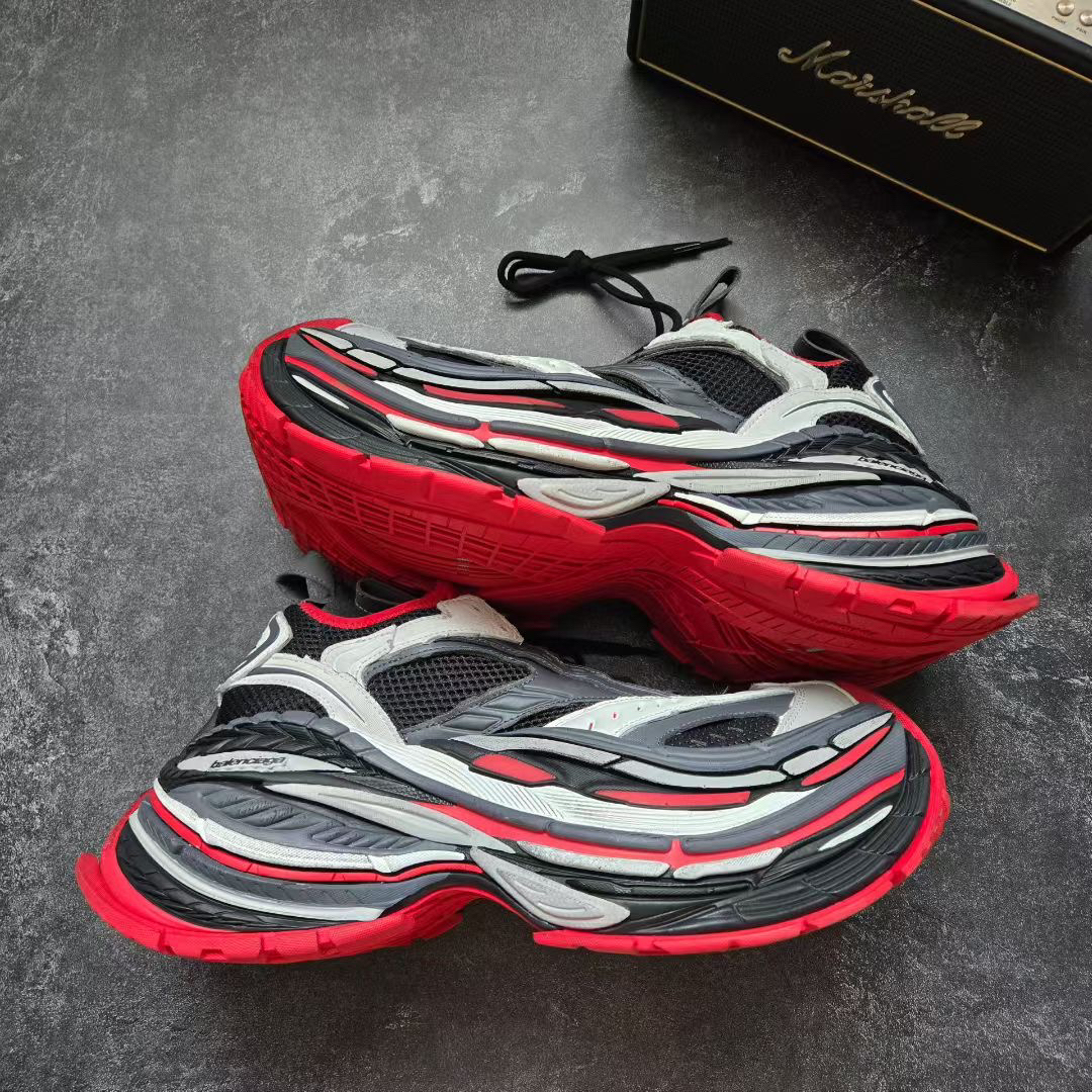 未使用 Balenciaga/巴黎世家 16XL PLATFORM 黑灰红 42码 鞋