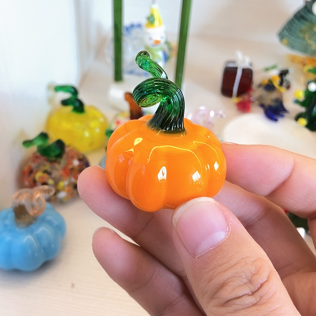 琉璃手工艺品南瓜