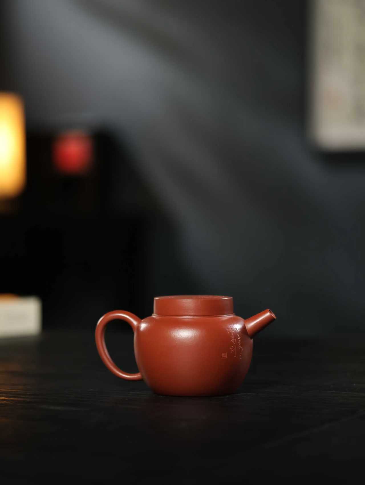 原矿小煤窑朱泥汲古容量160cc手工茶壶家用全手工