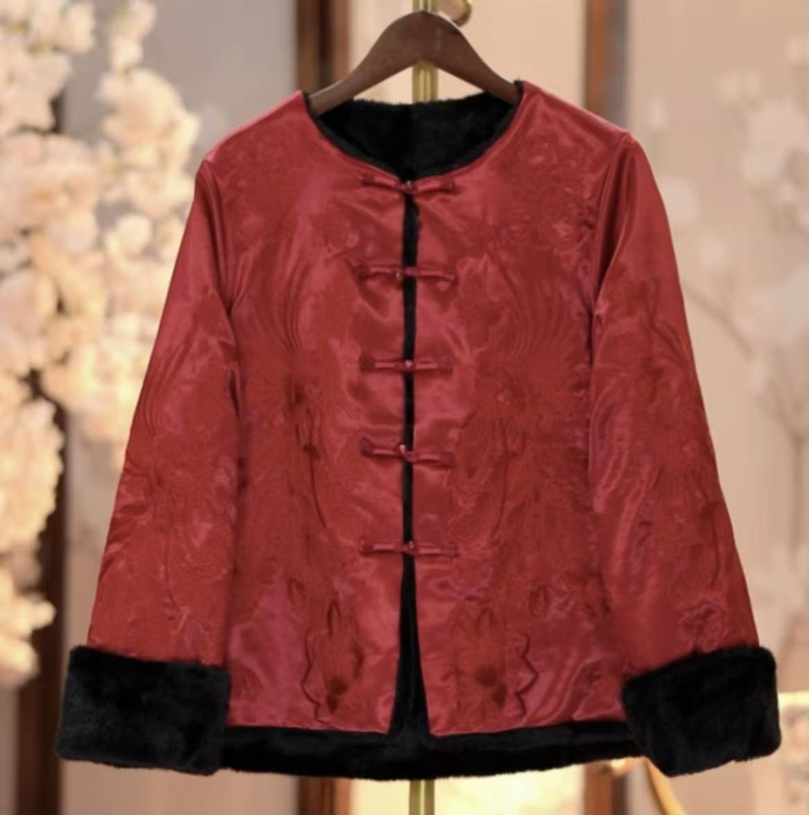 【凤兮】加绒加厚2025新中式国风刺绣女士百搭长袖外套