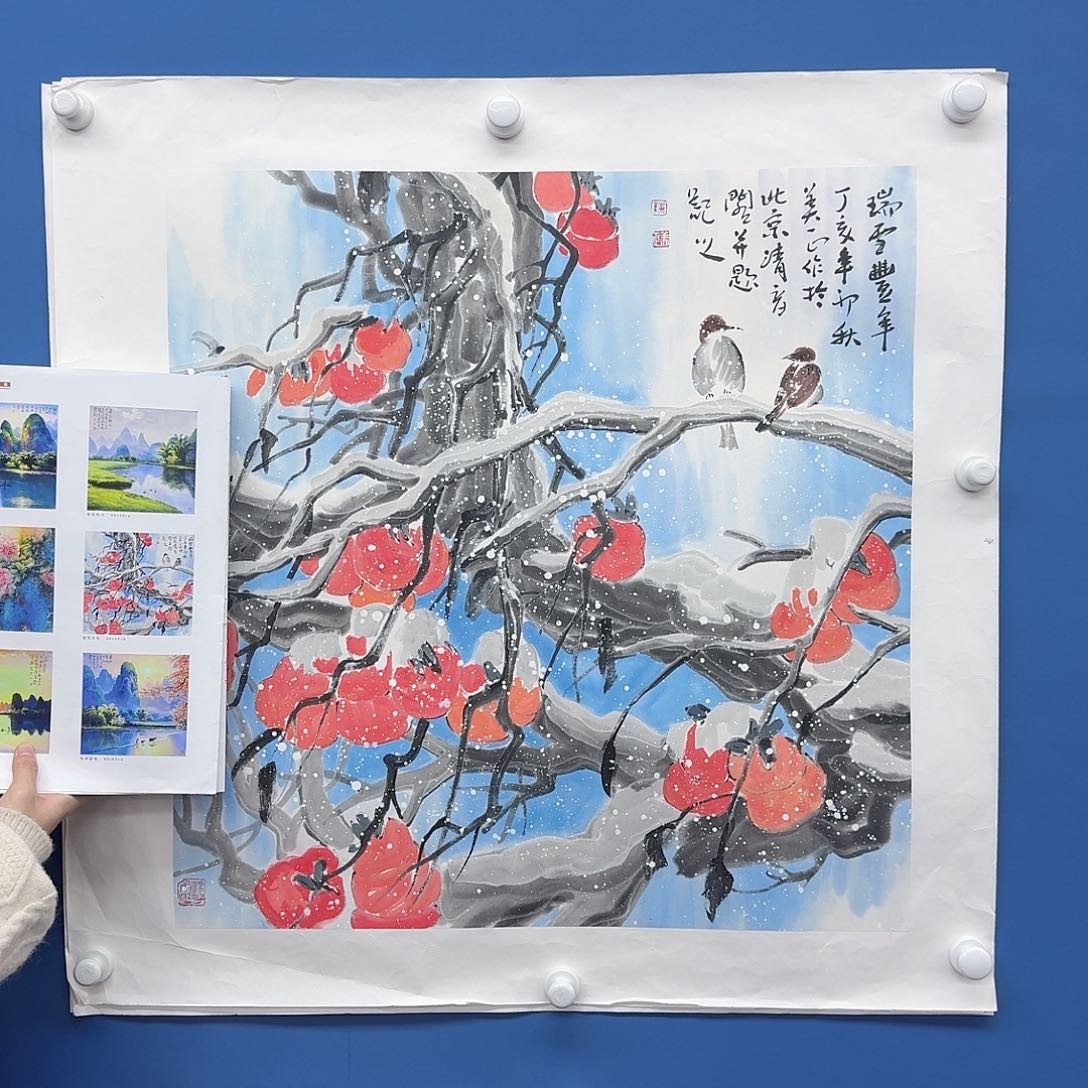 国画多次参加国内外大型