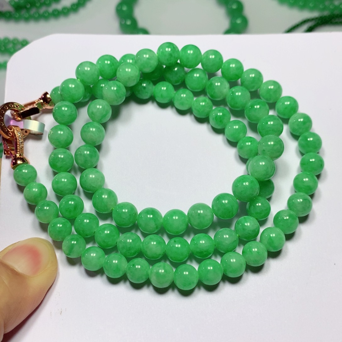 翡翠手链未镶嵌缅甸翡翠