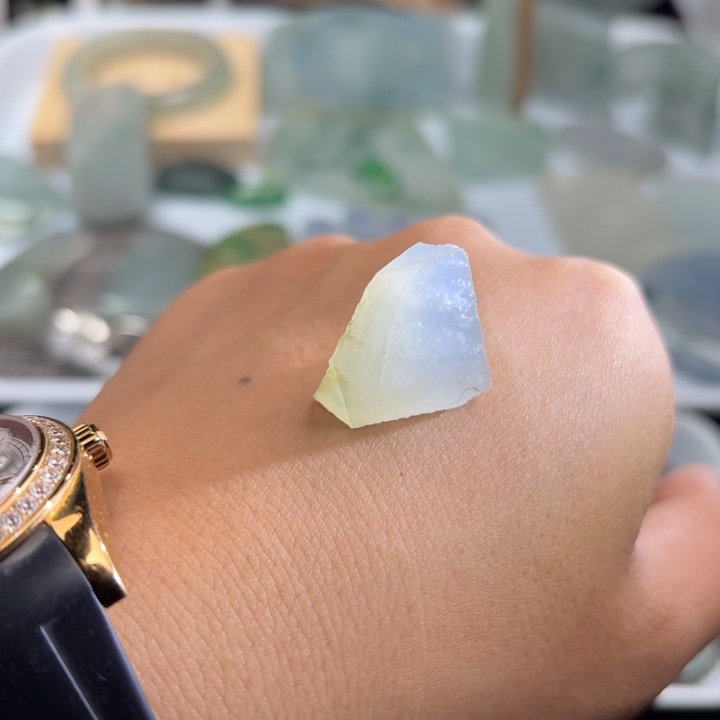 定制翡翠未镶嵌随形挂件天然缅甸翡翠