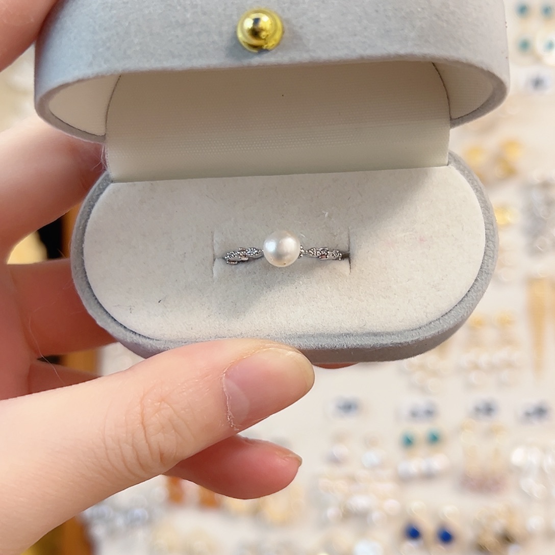 淡水珍珠银S925镶嵌原创手作