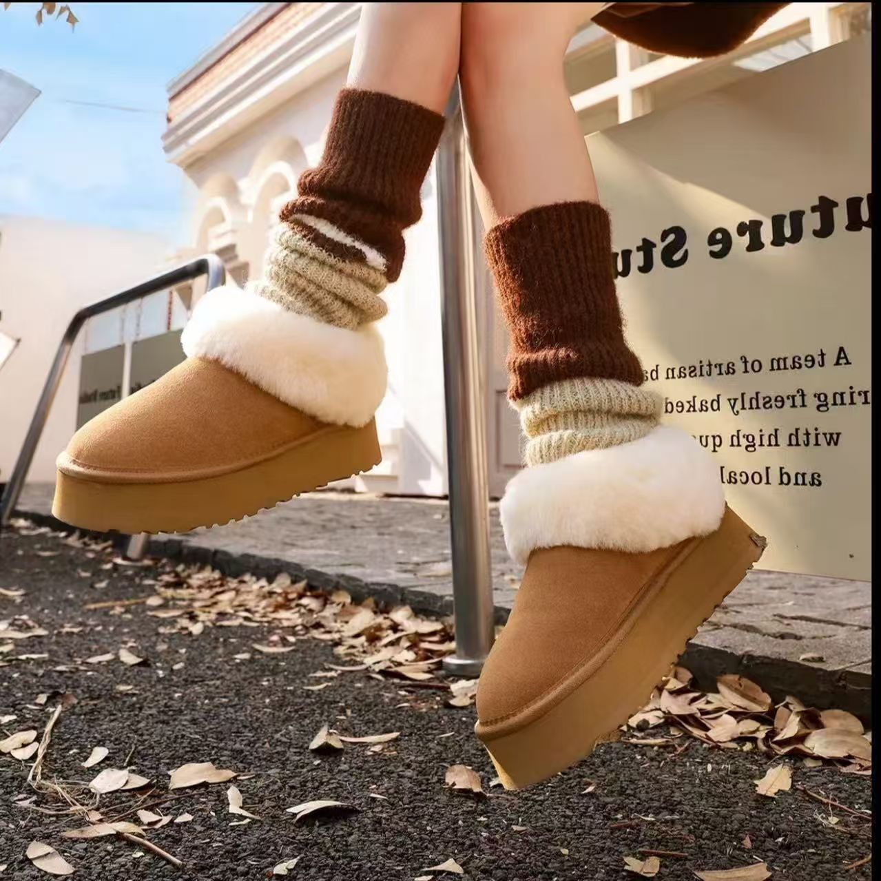 【雪地靴合集】真皮真毛皮毛一体雪地靴