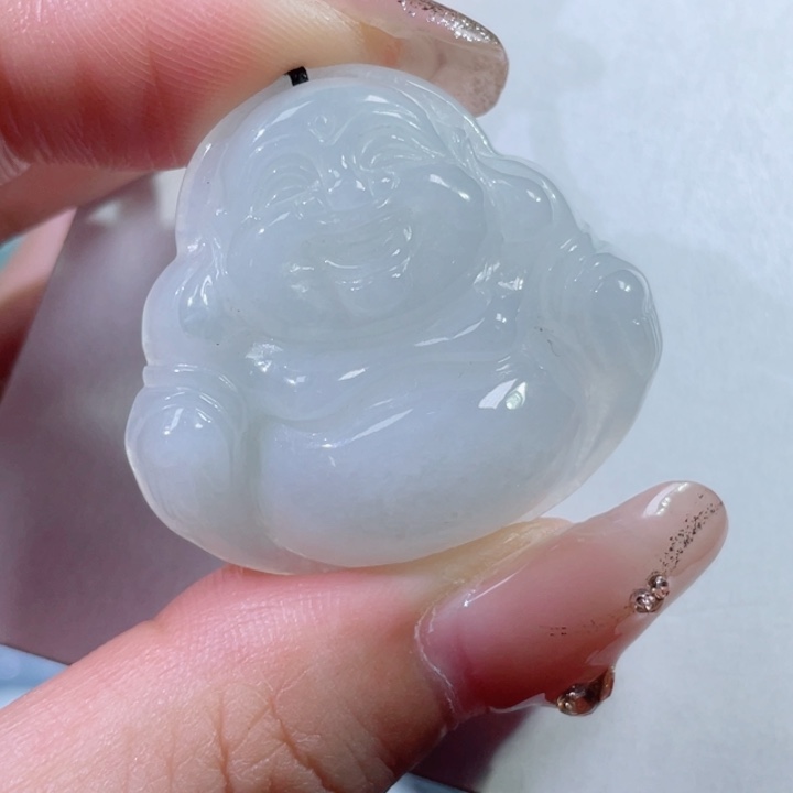 翡翠未镶嵌颈饰佛公