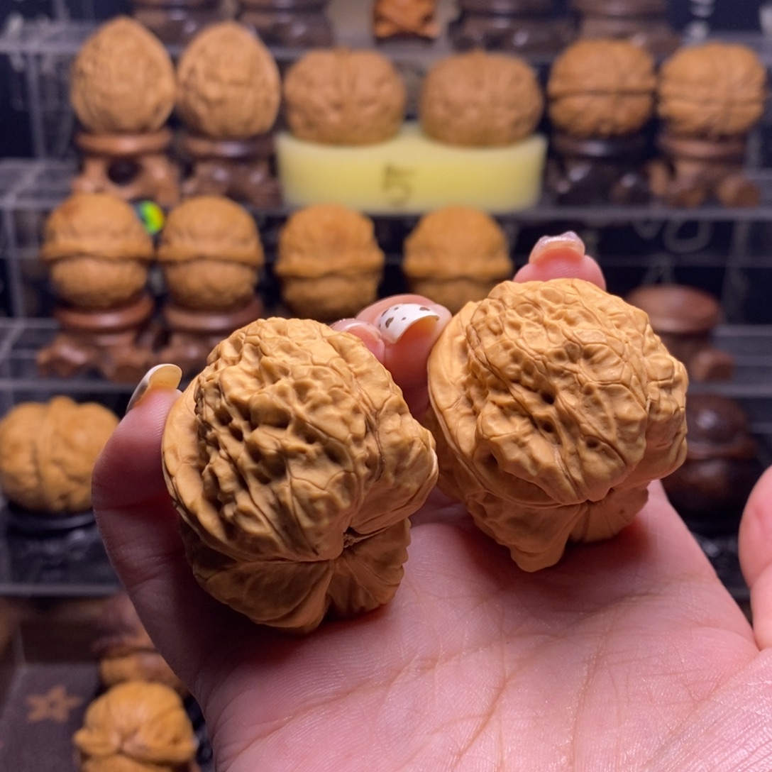 谦***了文玩核桃把件Z20太古金蟾43尺