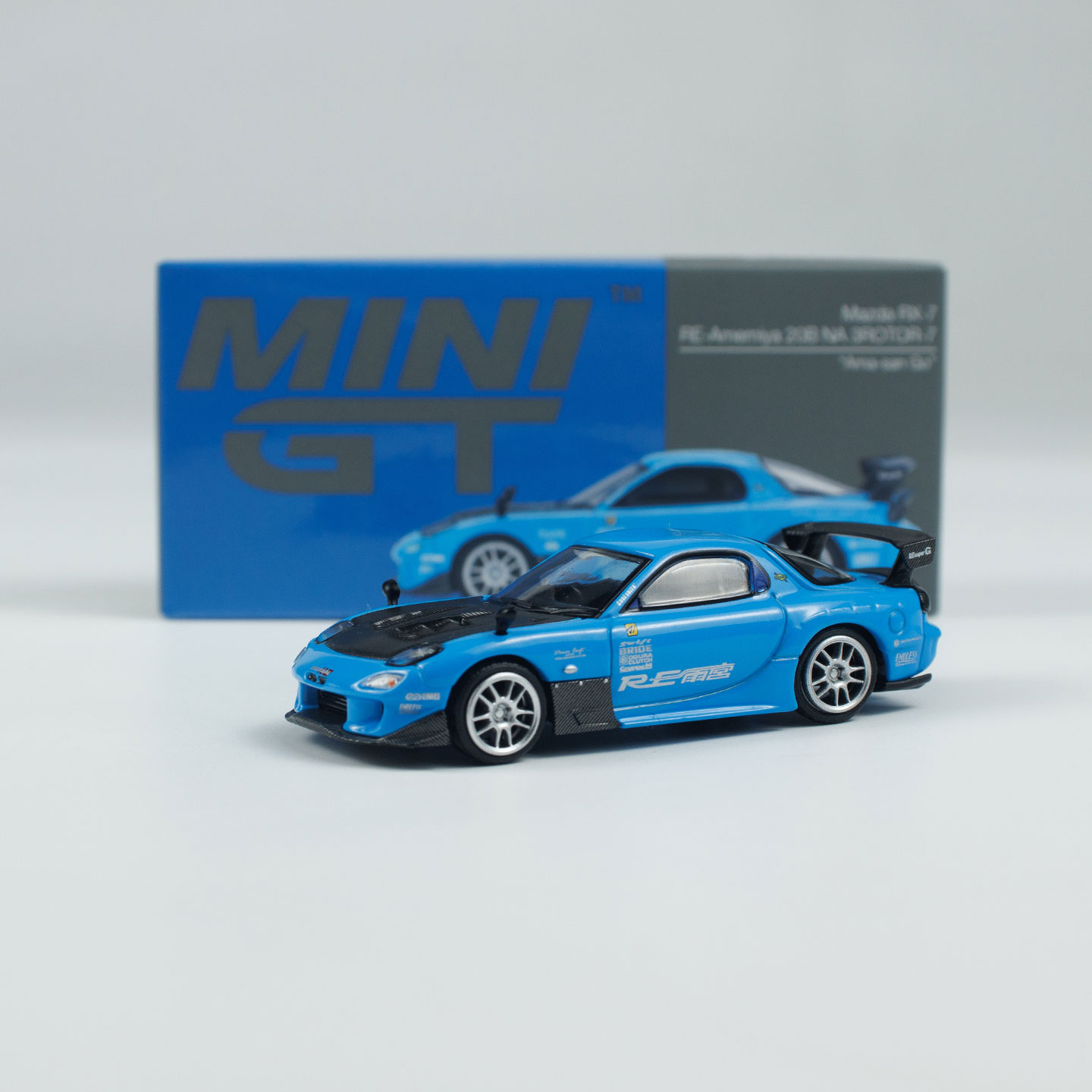MINIGT车模 1:64 合金 1046号马自达RX7雨宫小比例汽车模型收藏车