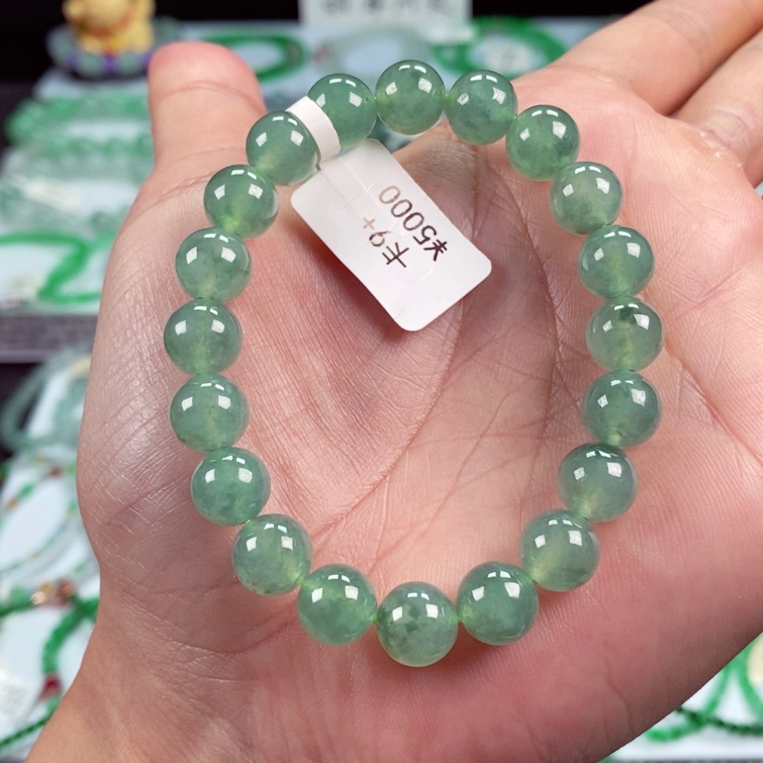 未镶嵌手链翡翠卡9+