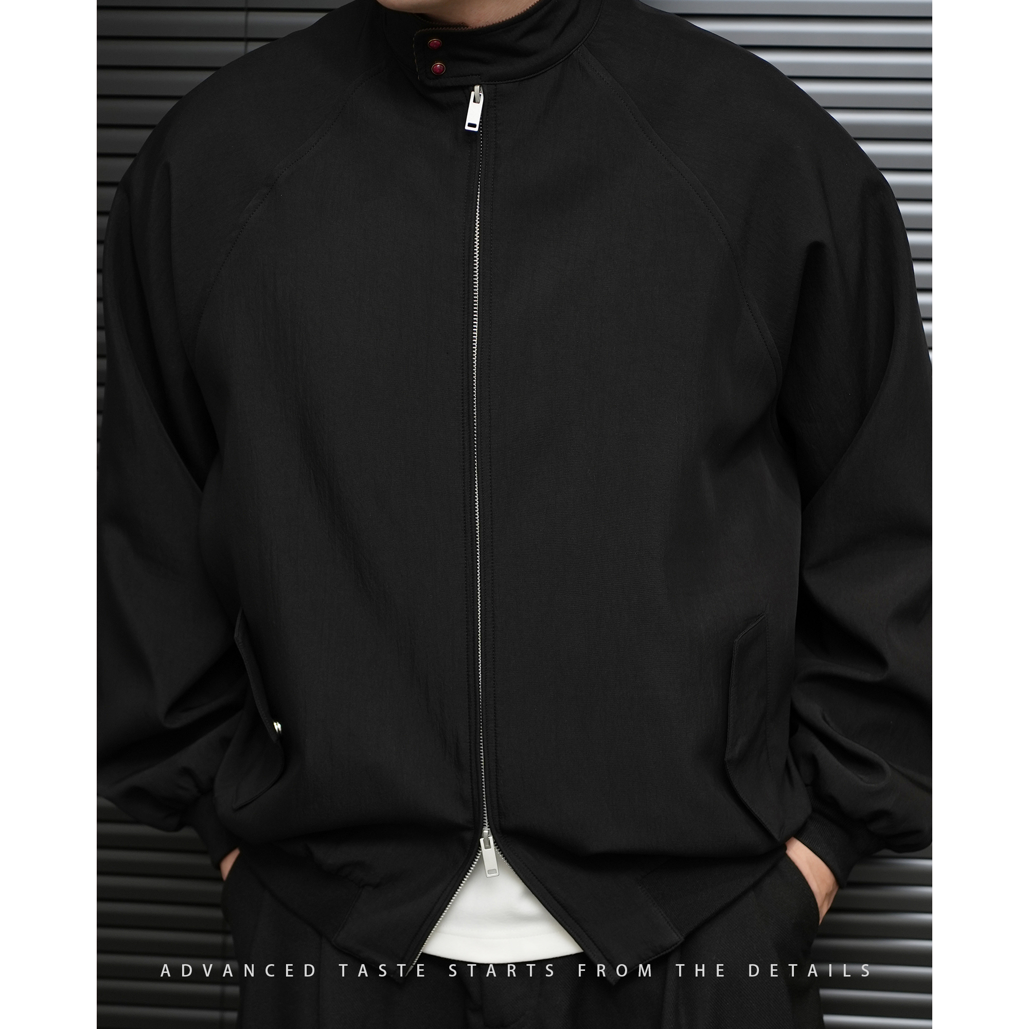 【大头叔叔】春季英伦风哈灵顿宽松休闲立领夹克外套DDW7802