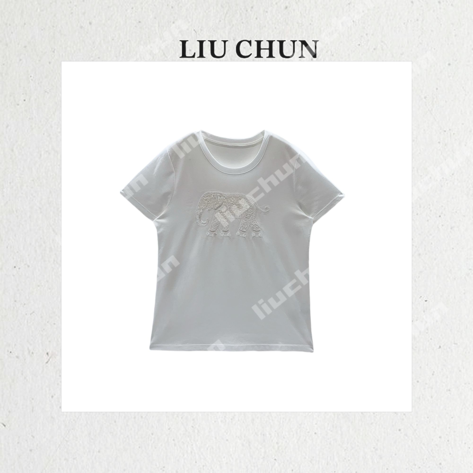 【大象珠片】CHUN家针织T恤