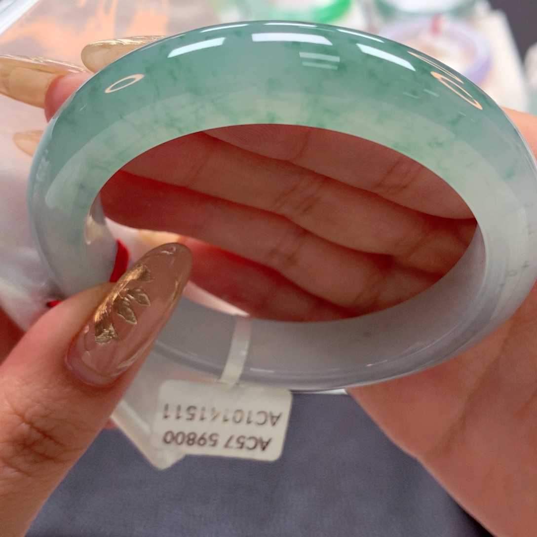 翡翠手镯未镶嵌22（52号）