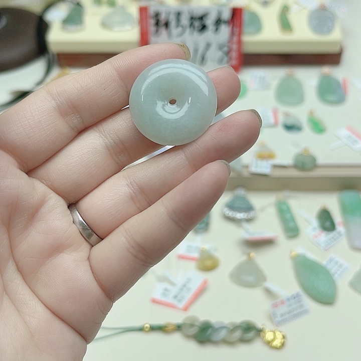 翡翠定制链接 翡翠平安扣