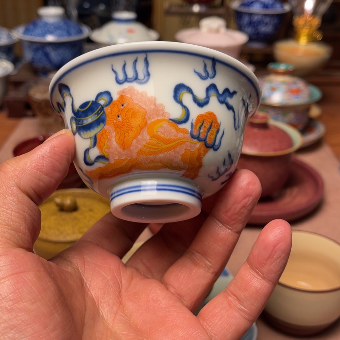 杯星慧陶瓷釉下彩茶具