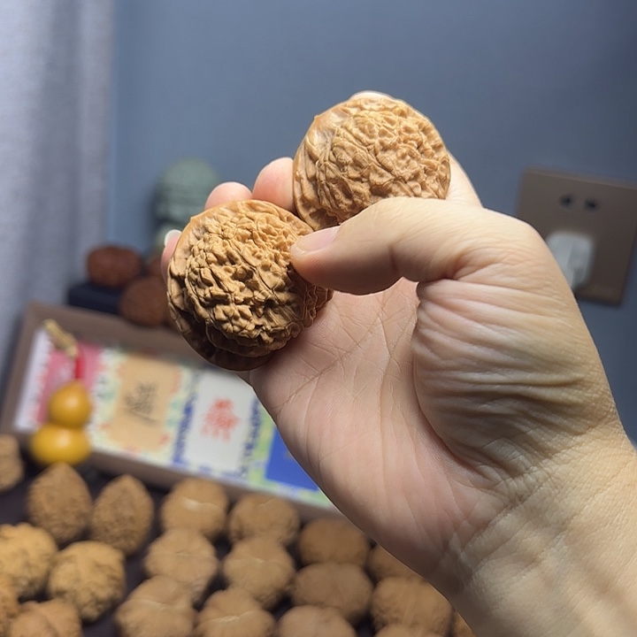 把件文玩核桃47福利大官帽，不退不换，看好下单