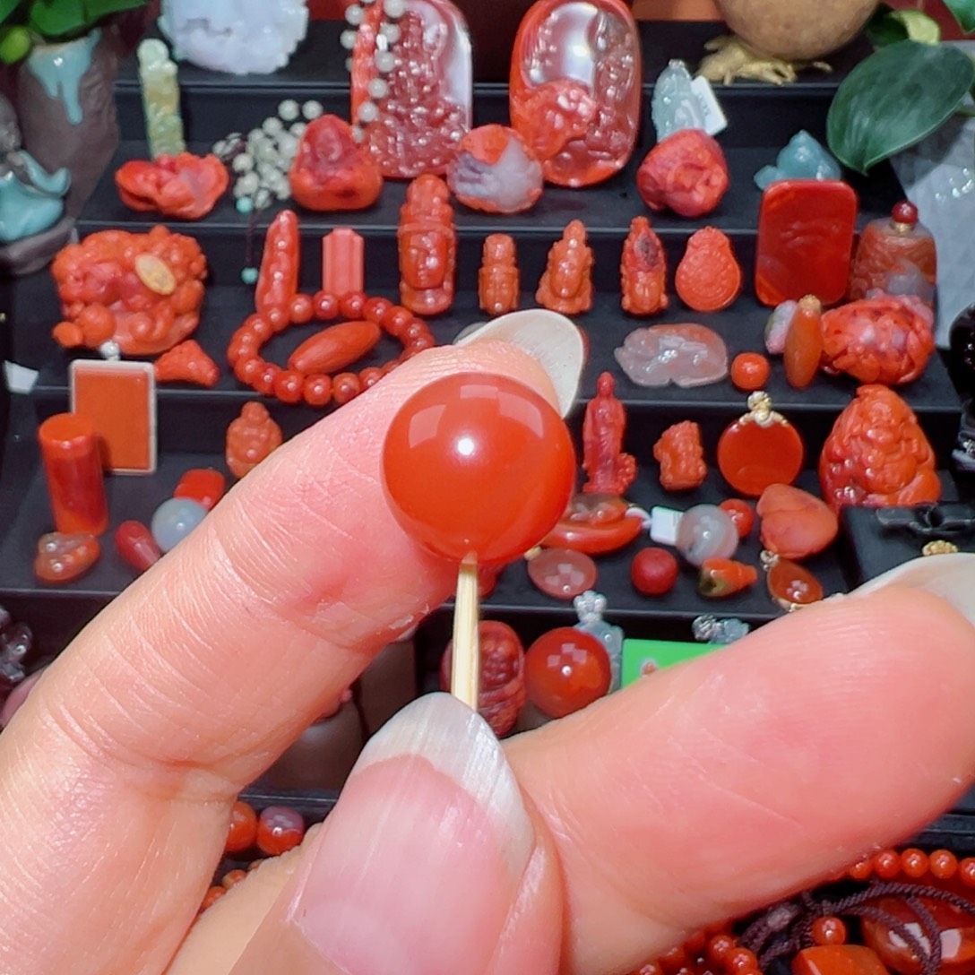 P***O南红玛瑙单珠未镶嵌