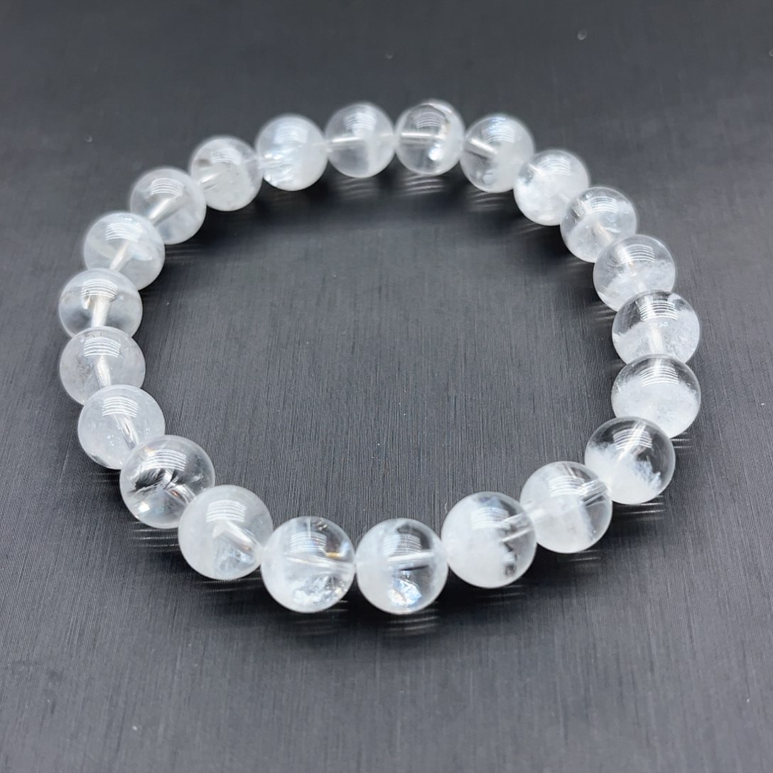 水晶手串未镶嵌白幽灵手串