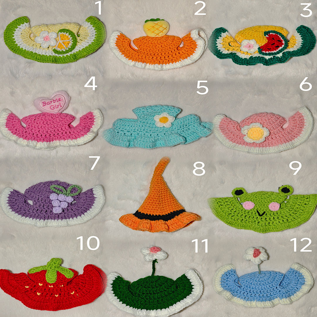 宠物项圈猫咪可爱饰品帽子