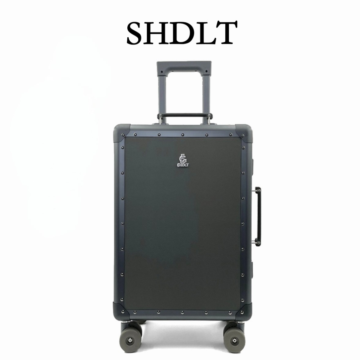 环旅者全铝镁合金覆皮拉杆箱万向轮复古轻奢旅行箱全铝箱男士男女