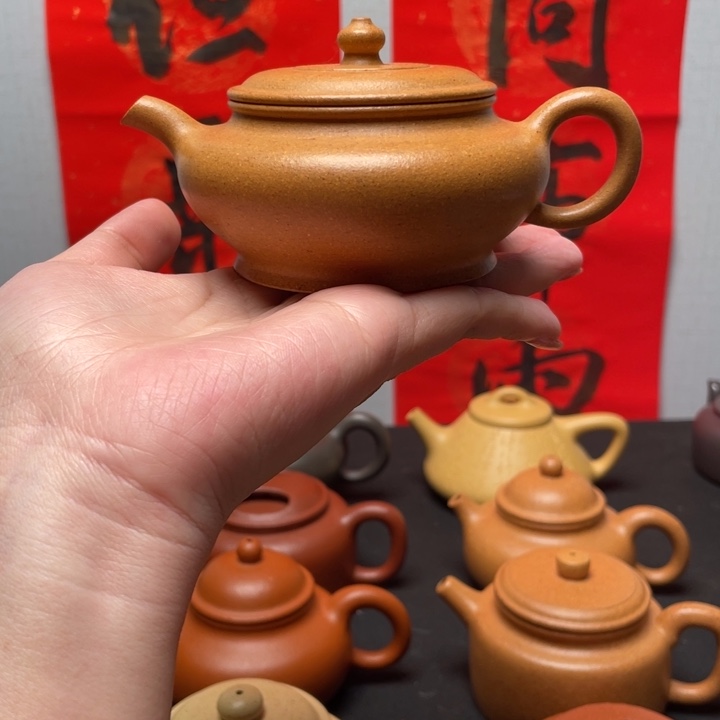 紫砂壶全手工虚扁