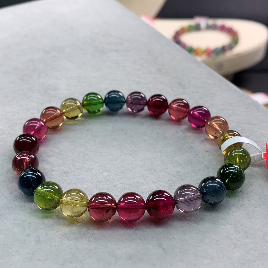 【闪购商品】碧玺手链未镶嵌碧玺色标单圈8