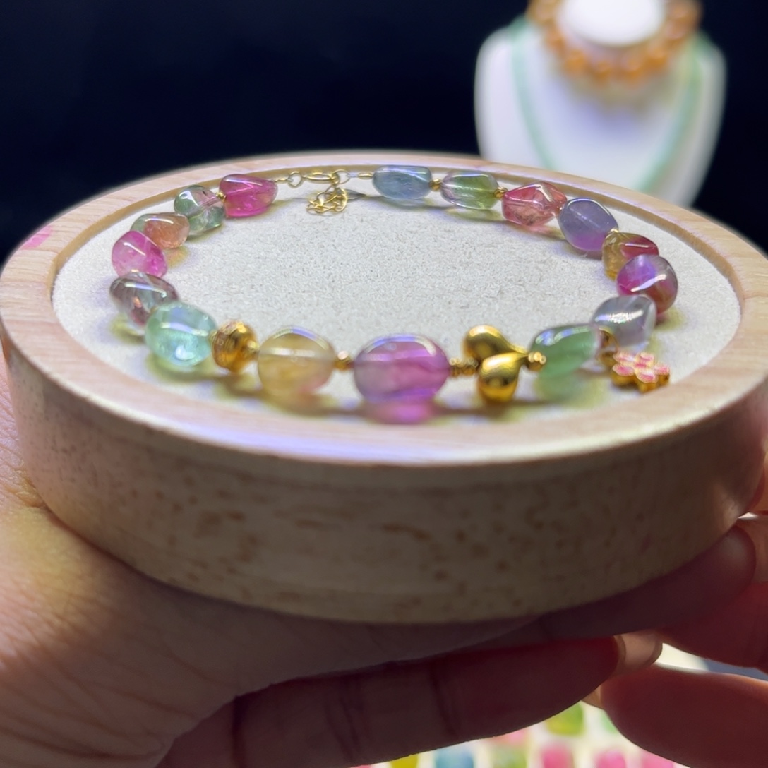 未镶嵌碧玺手链设计款