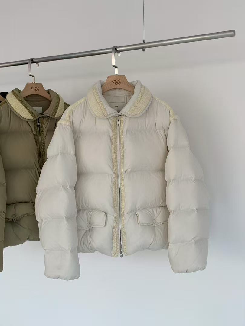 【佳贰】egg小香风翻领鹅绒服 现货！No退换