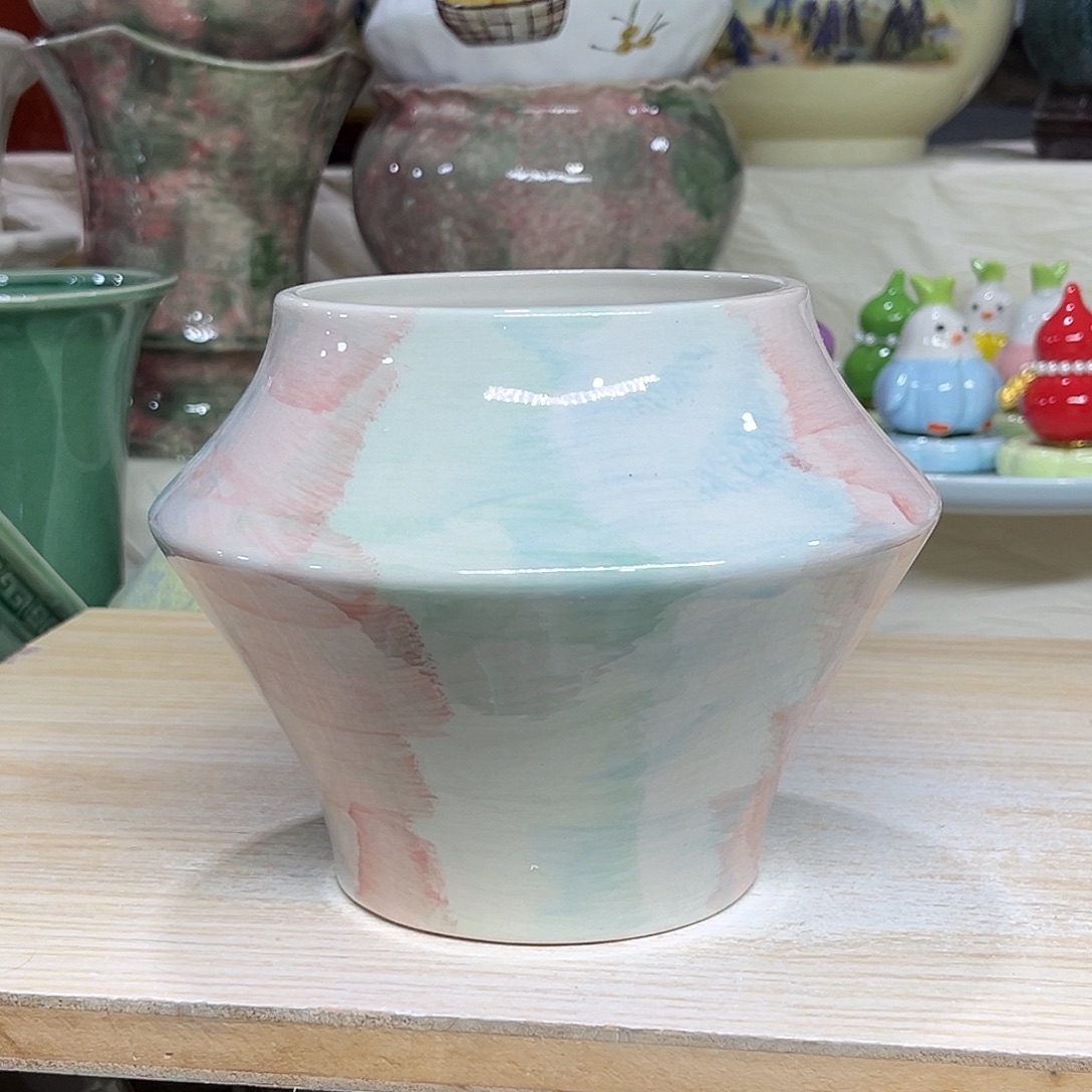 陶瓷绿植多肉微瑕花盆外口径：11*13