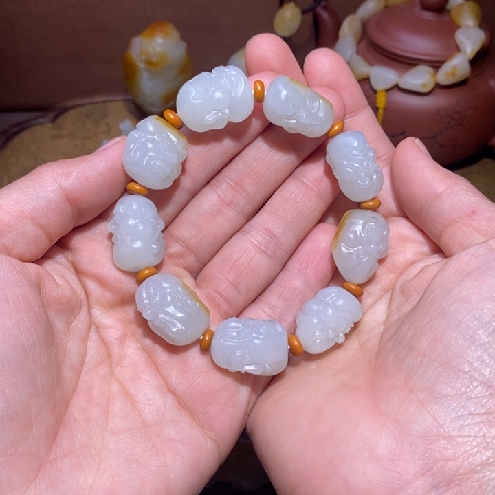 和田玉未镶嵌吊坠(不含链)