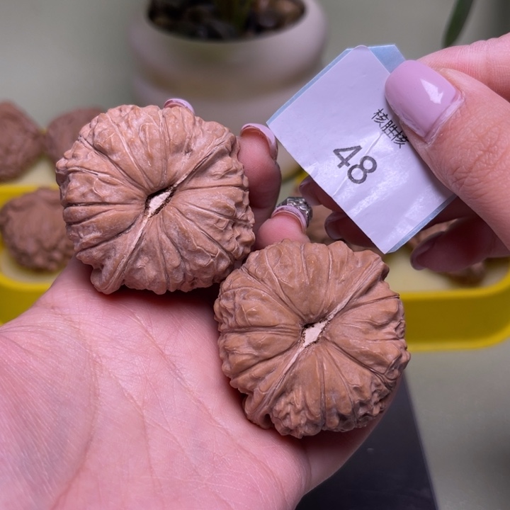 文玩核桃把件南瓜墩46.48