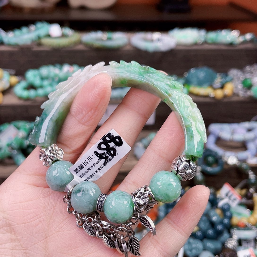 微***机未镶嵌手链翡翠手链