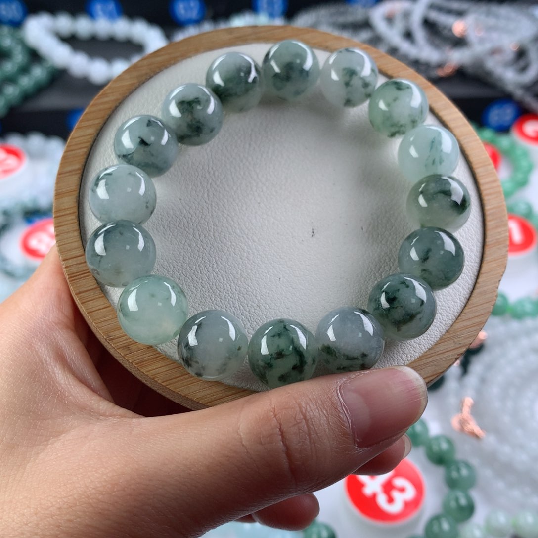 翡翠手链未镶嵌卡12.9