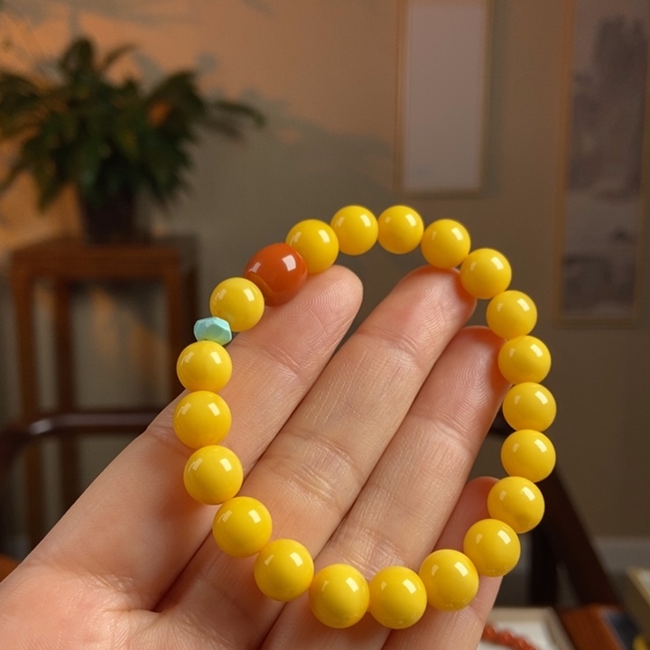 琥珀手链未镶嵌蜜蜡手串9