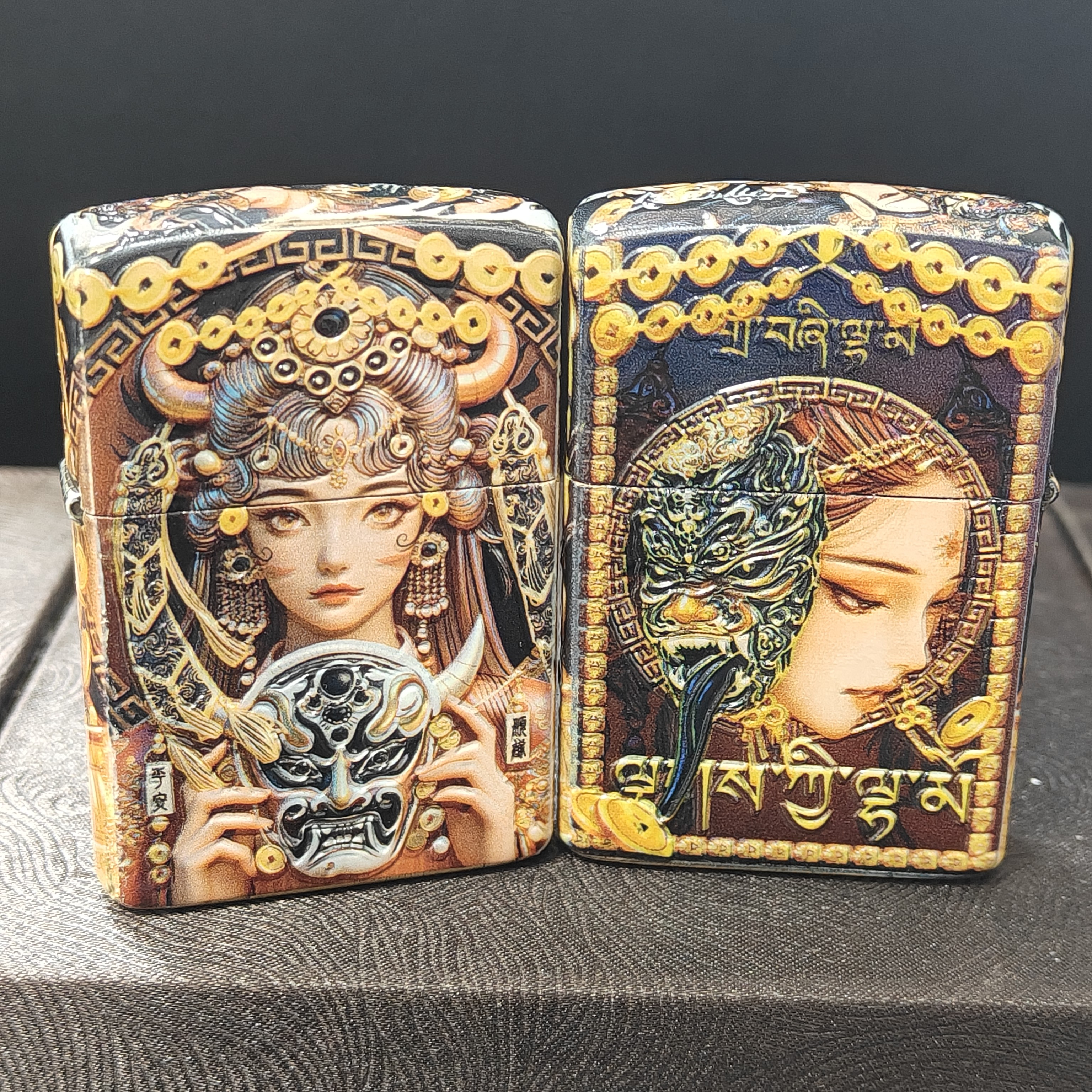 正品佐罗ZORRO浮雕珐琅绘彩功扎基拉姆二代盔甲高端煤油砂轮机