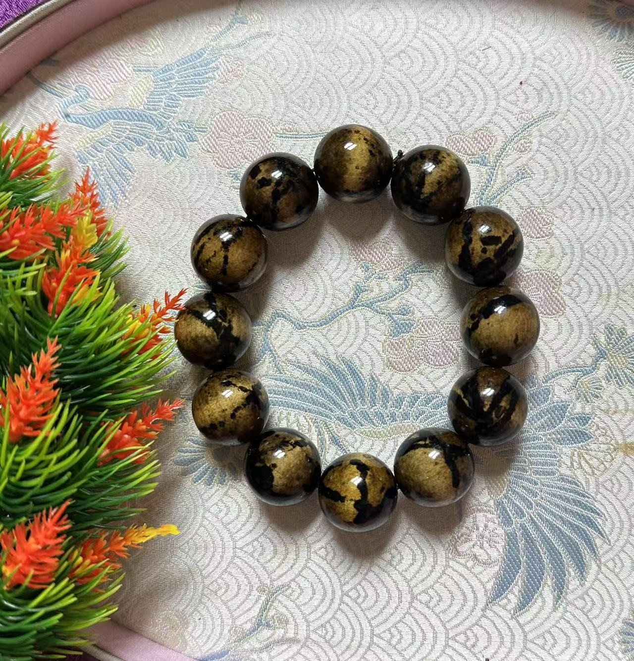 平平F246 乌青神木手串 多样性发其一