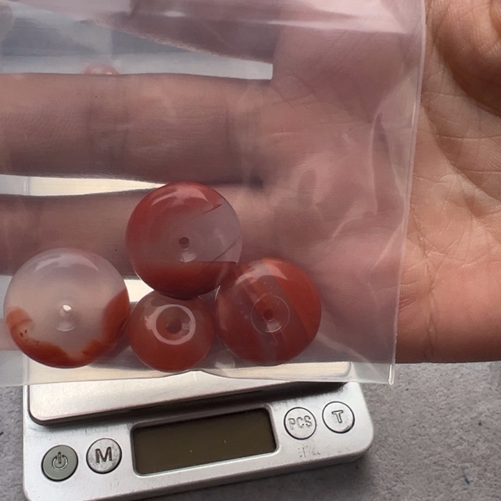 南红玛瑙平安扣未镶嵌