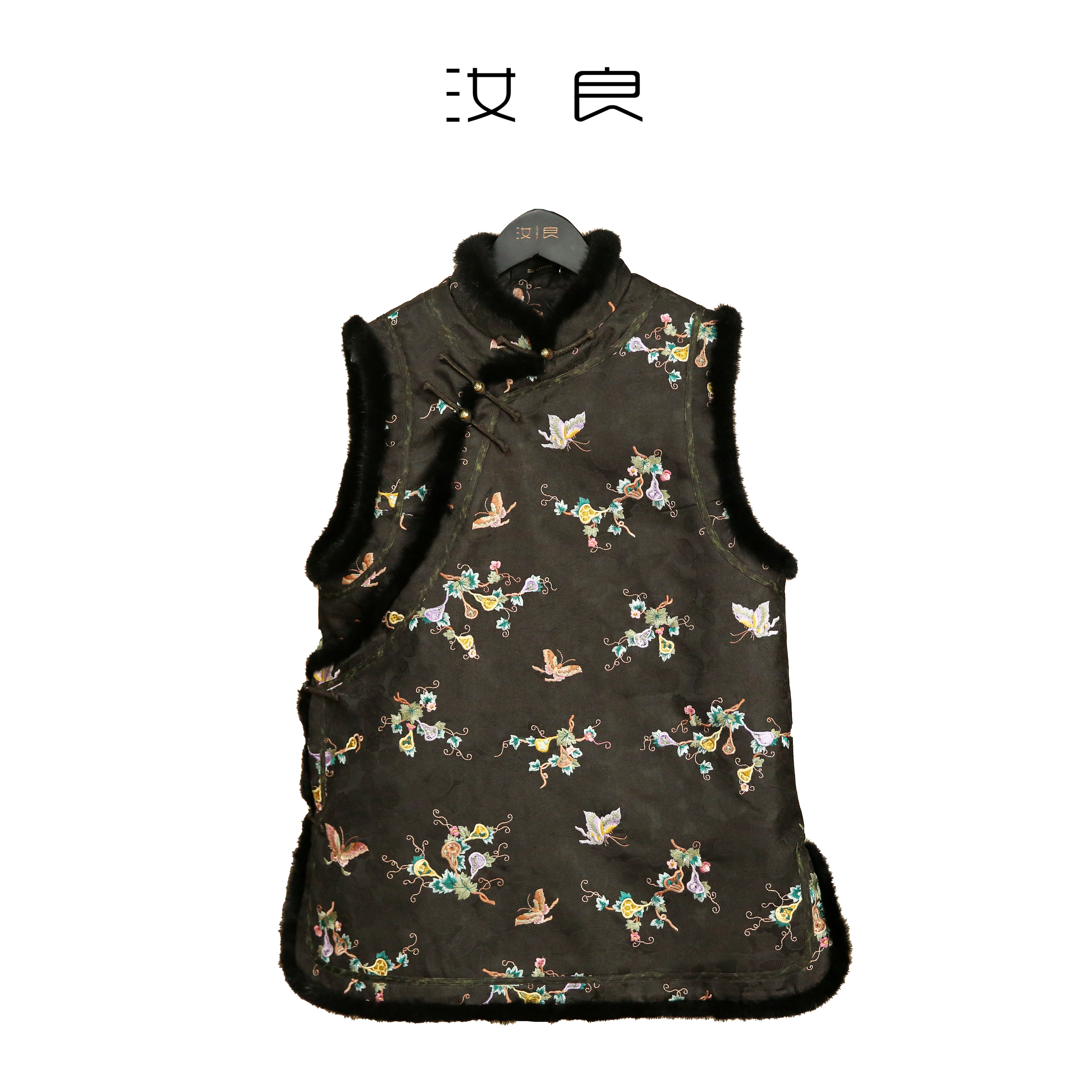 福禄蝶中长款马甲