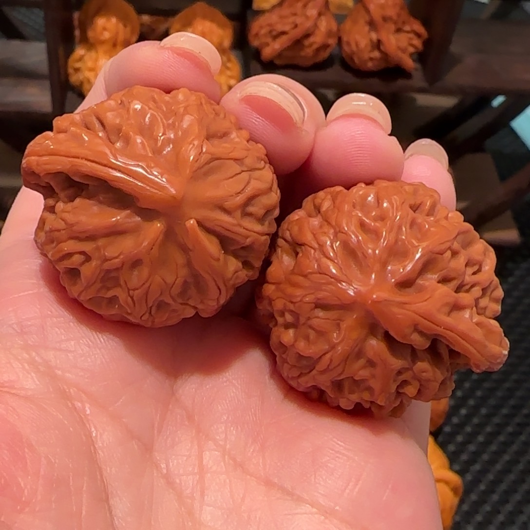 桃核把件宫灯一帆风顺34精品1354