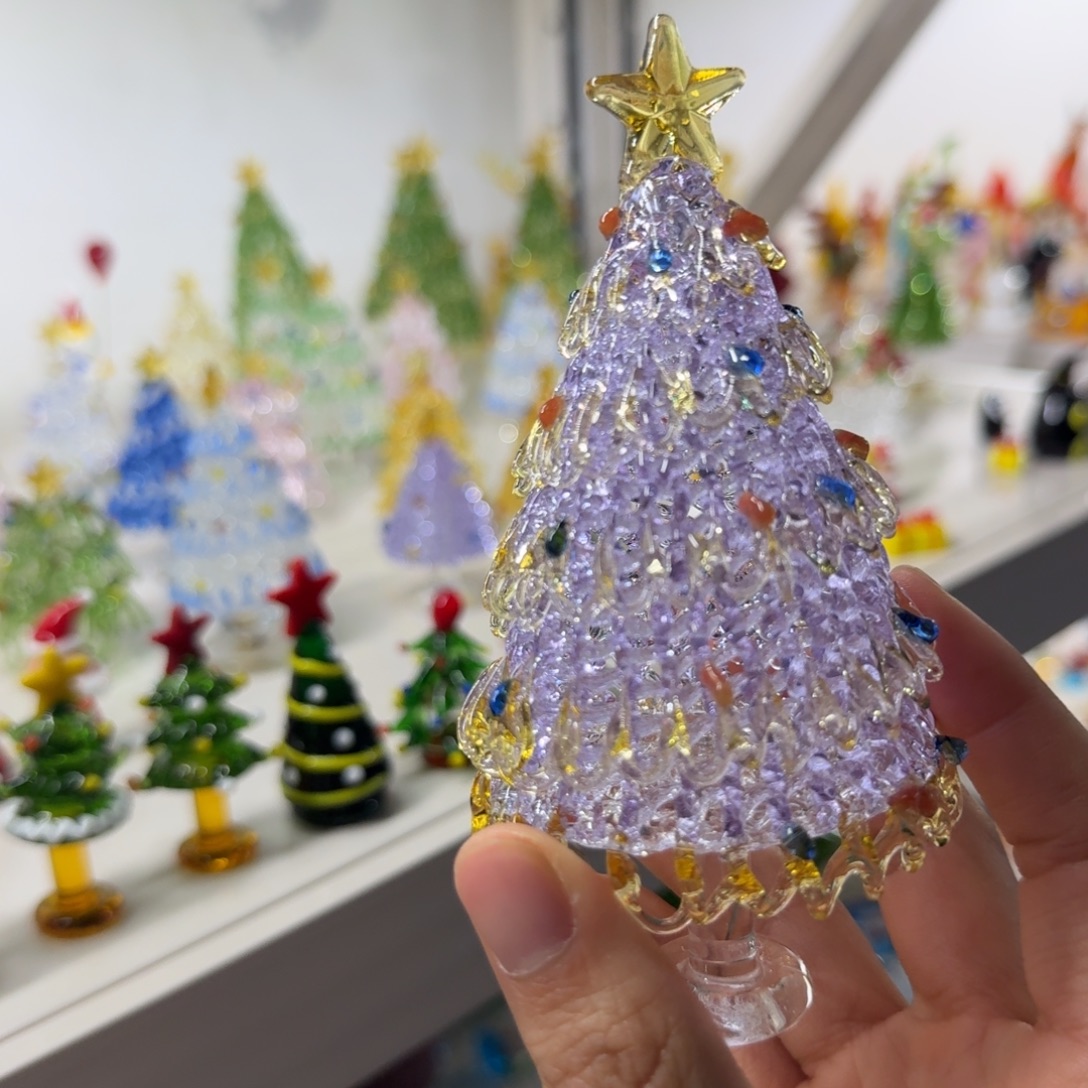 手工艺品琉璃紫金色大号