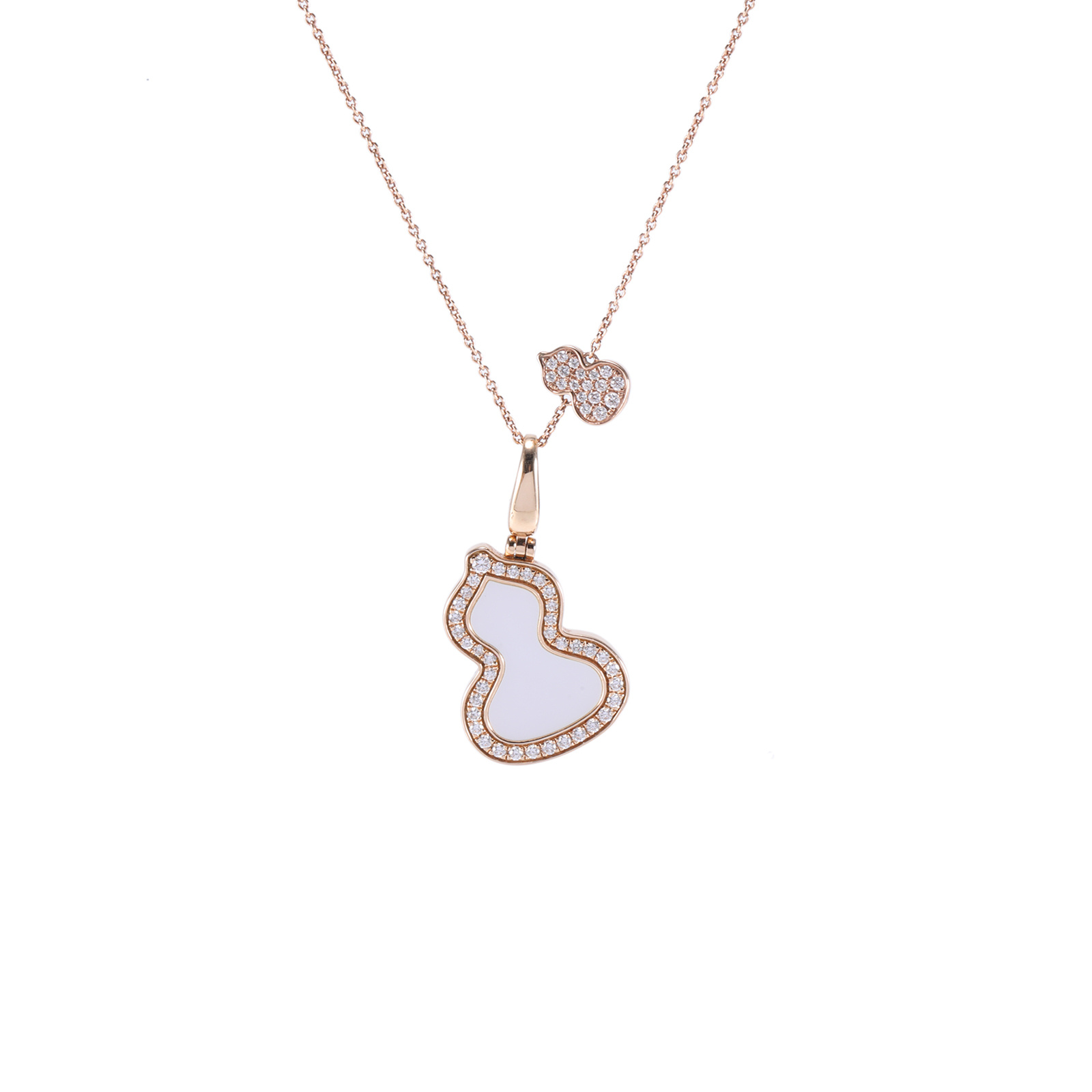 99新 Qeelin 珊珊专属 Petite Wulu 钻石 双葫芦 满钻 中号