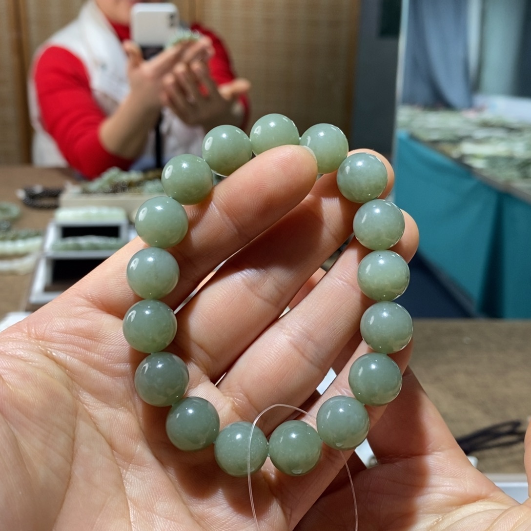 和田玉未镶嵌手链12